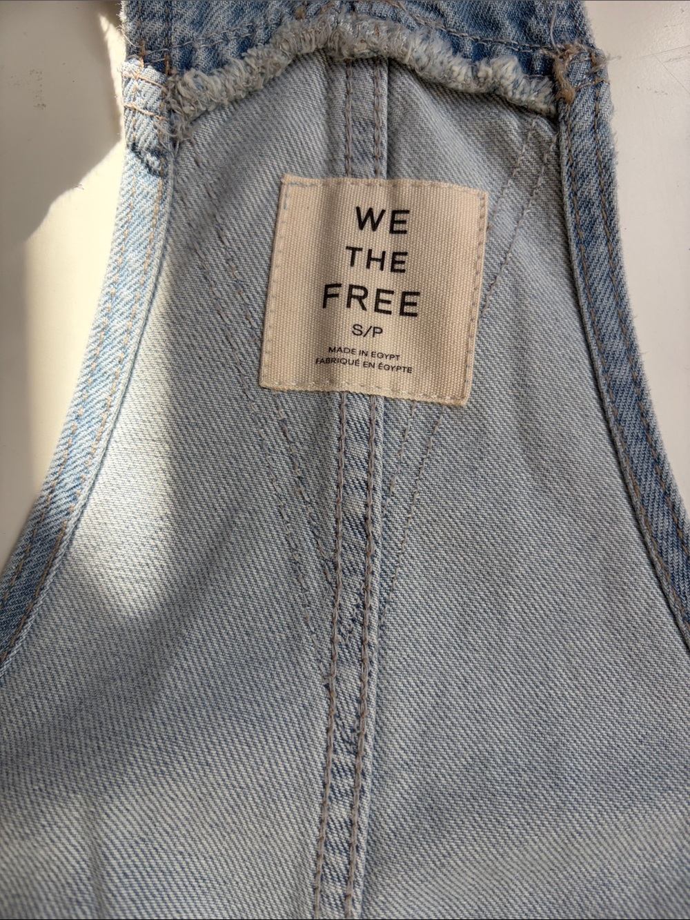 Free people Light Blue Wide-Leg Denim Overalls - Women Jeans - Picture 5 of 8
